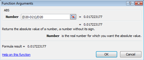 Absolute Value Window