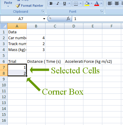 Selected Cell